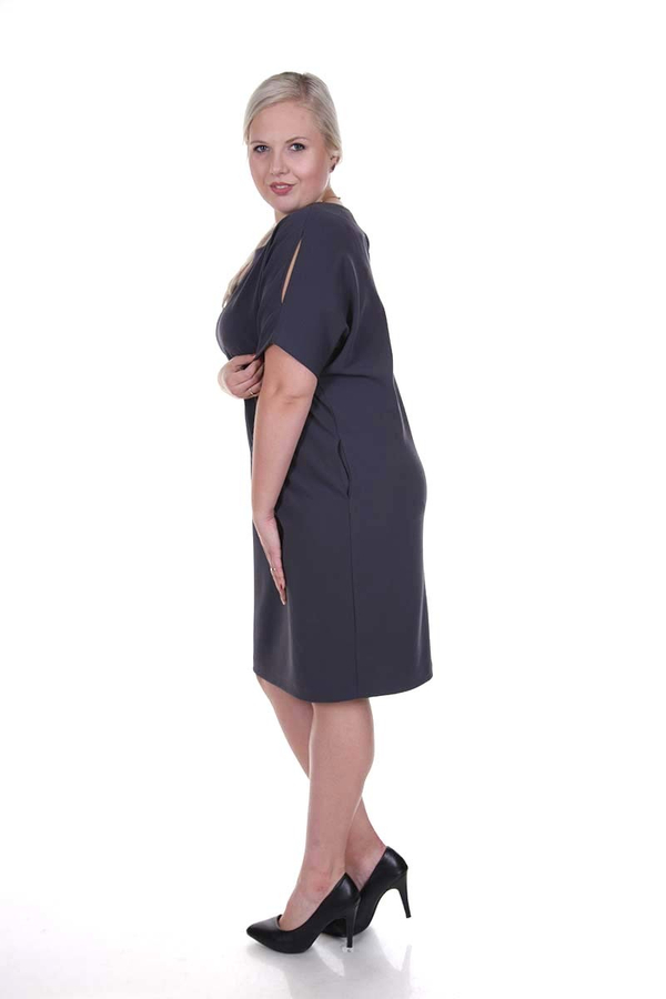 Sukienka FSU1116 SZARY CIEMNY