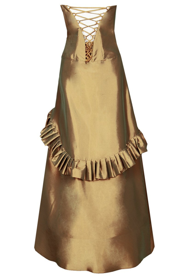 Sukienka FSU136 STARE ZŁOTO