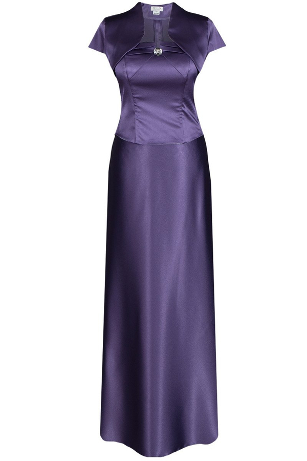 Sukienka FSU088 ŚLIWKOWY JASNY