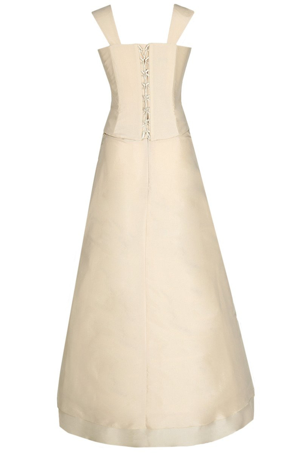 Sukienka FSU059 EKRI CIEMNY