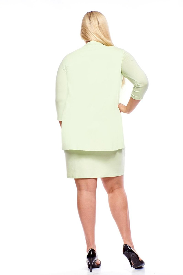 Sukienka FSU1010 SELEDYNOWY  JASNY