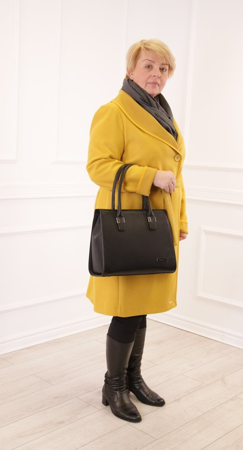 Płaszcz FPL1026 ŻÓŁTY CIEMNY