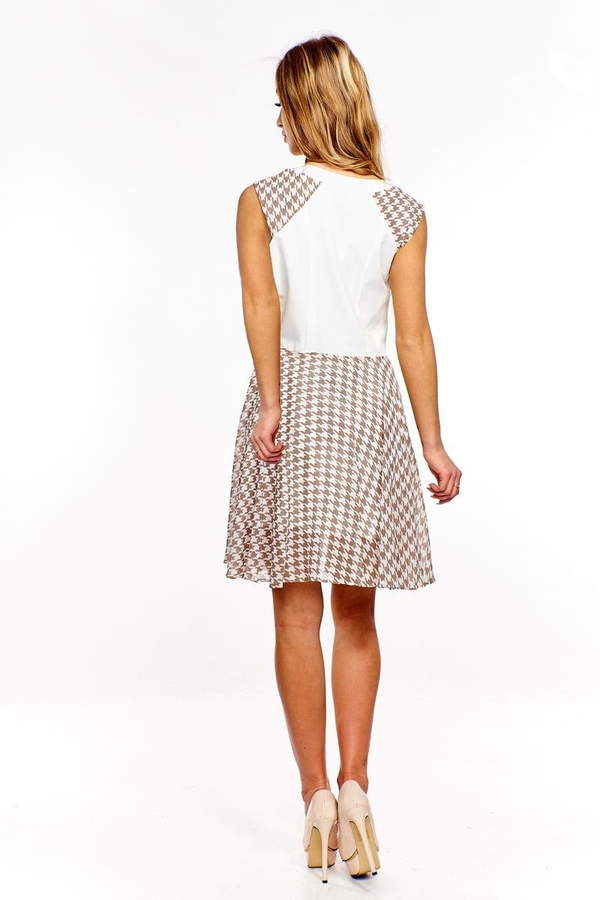 Sukienka FSU357 EKRI BEŻOWY