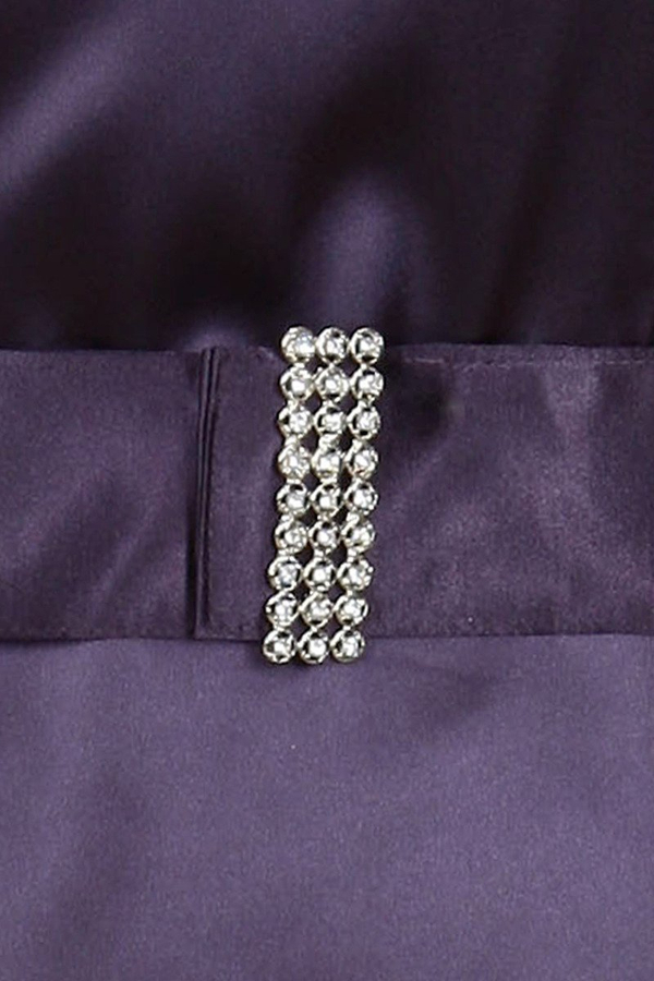 Sukienka FSU199 ŚLIWKOWY CIEMNY