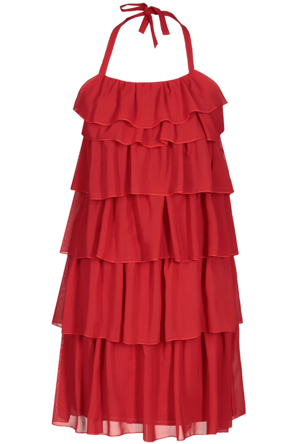 Sukienka FSU150 CZERWONY MOCNY