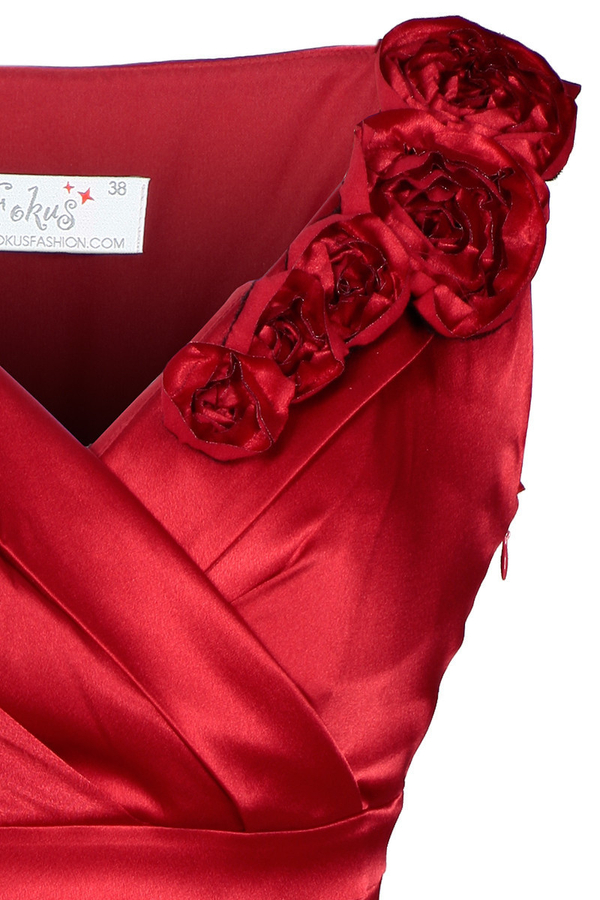 Sukienka FSU1103 CZERWONY