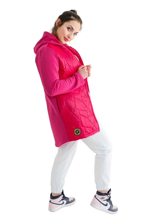 Kurtka FKU1067 AMARANTOWY