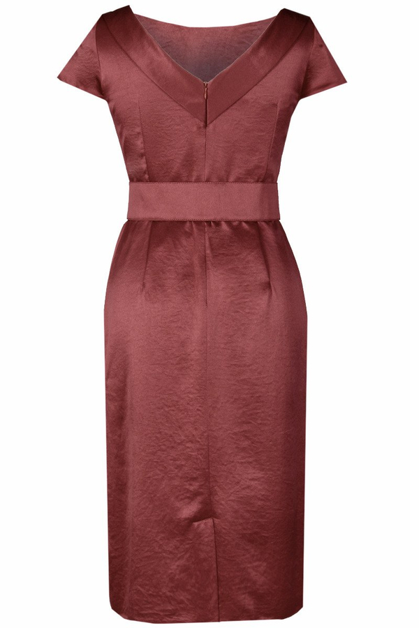 Sukienka FSU199 BORDOWY