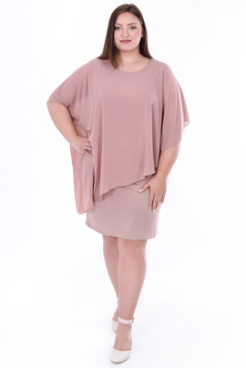 Sukienka FSU1085 BEŻOWY