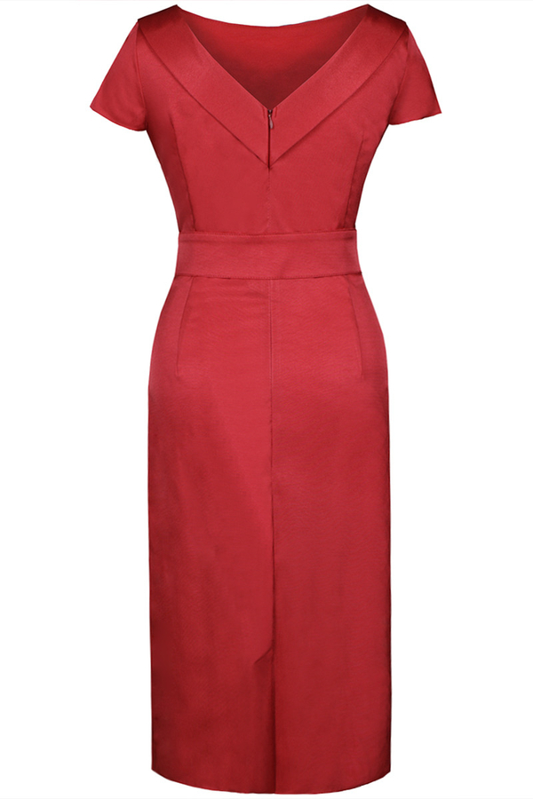 Sukienka FSU199 MALINOWY JASNY