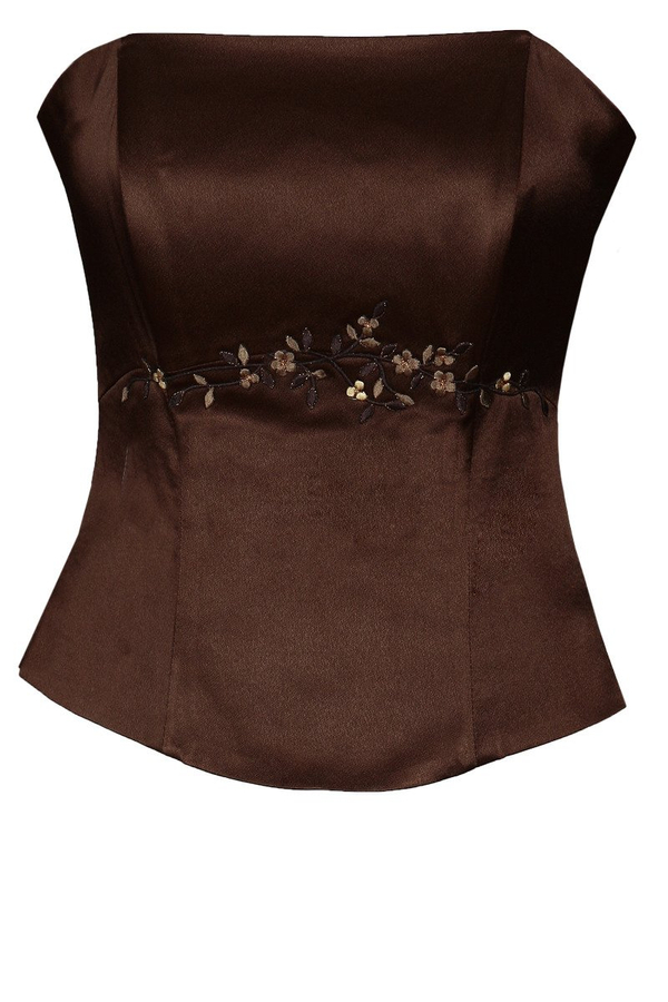 Gorset FGR042 CZEKOLADOWY