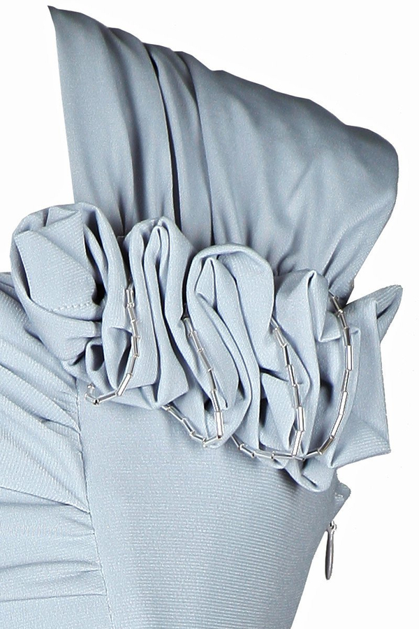 Sukienka FSU198 SZARY JASNY