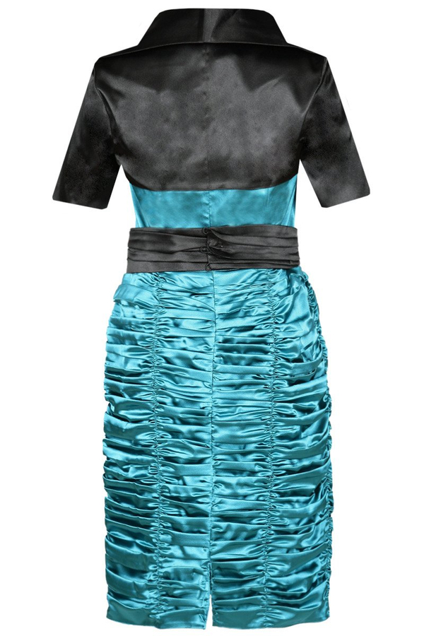 Sukienka FSU190 TURKUSOWY