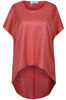 Tunika FTU639 MALINOWY pajęczyna 