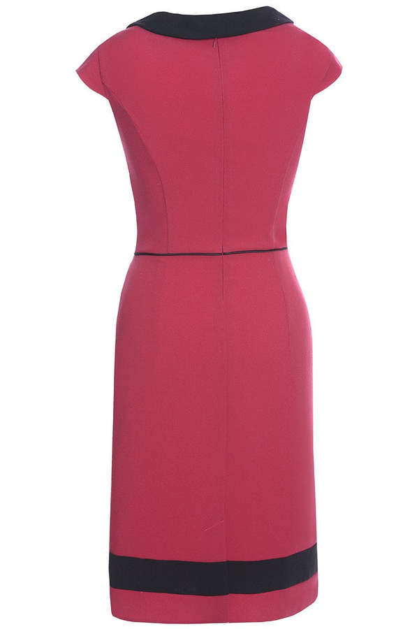 Sukienka FSU343 CZERWONY CZARNY