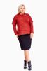 Bluzka FBZ1021 CZERWONY CIEMNY melanż