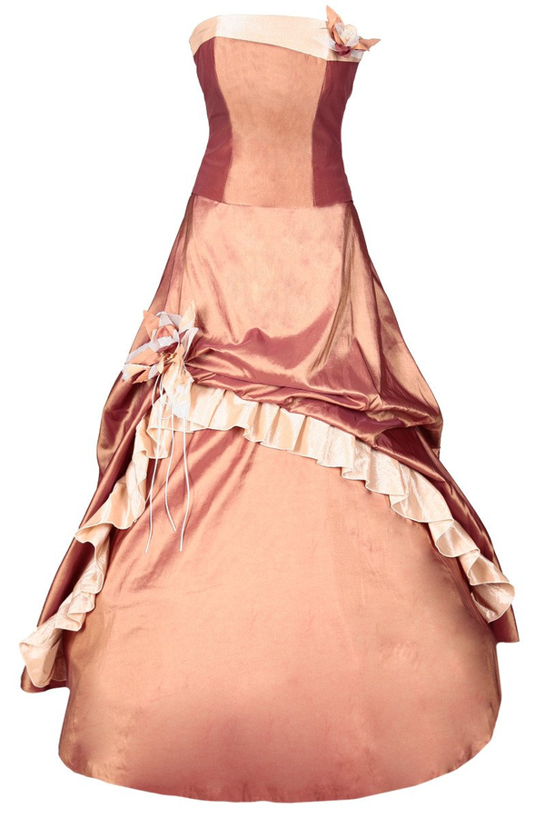 Sukienka FSU074 EKRI EKRI