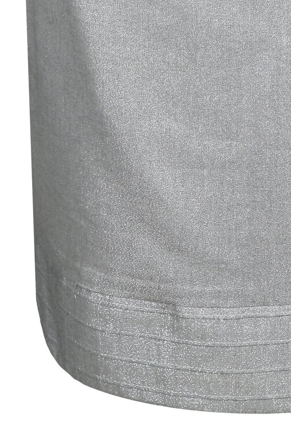 Sukienka FSU673 SZARY JASNY + SREB