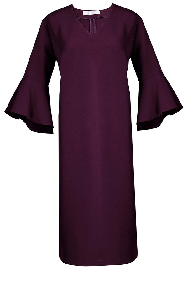 Sukienka FSU879 BAKŁAŻAN