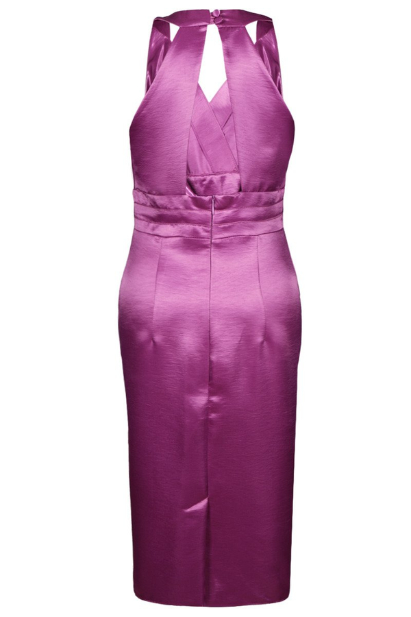 Sukienka FSU924 AMARANTOWY ŚREDNI