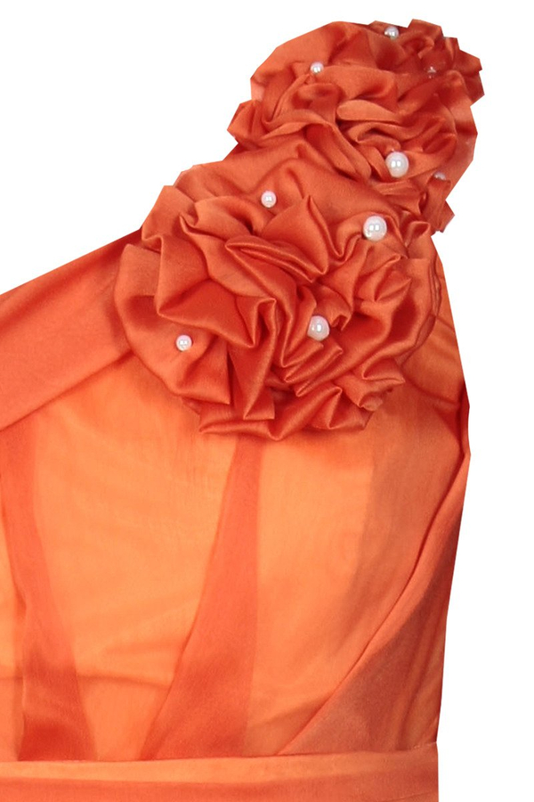 Sukienka FSU219 POMARAŃCZOWY JASNY