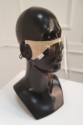 Półprzyłbica FokusMed mini przyłbica maska ochronna BEŻOWY JASNY