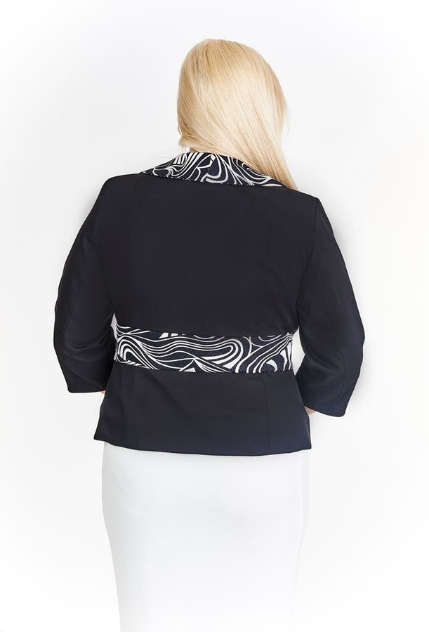 Żakiet FZA916 CZARNY + EKRI