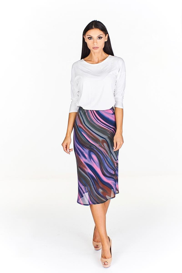 Spódnica FSP771 ZMULTIKOLOR