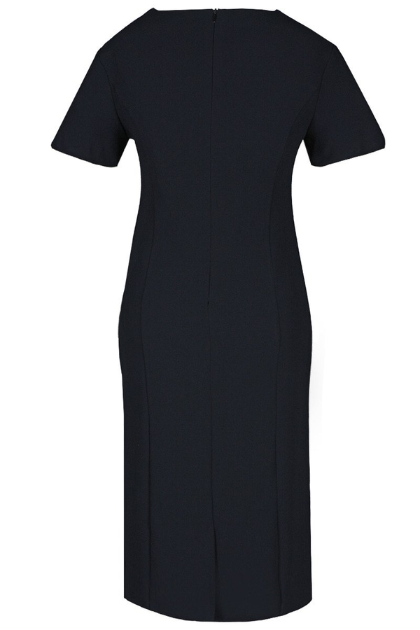 Sukienka FSU899 GRANATOWY + EKRI