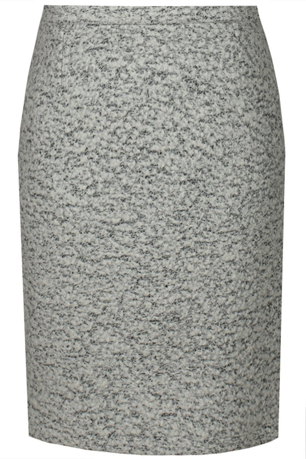 Spódnica FSP641 SZARY JASNY melanż