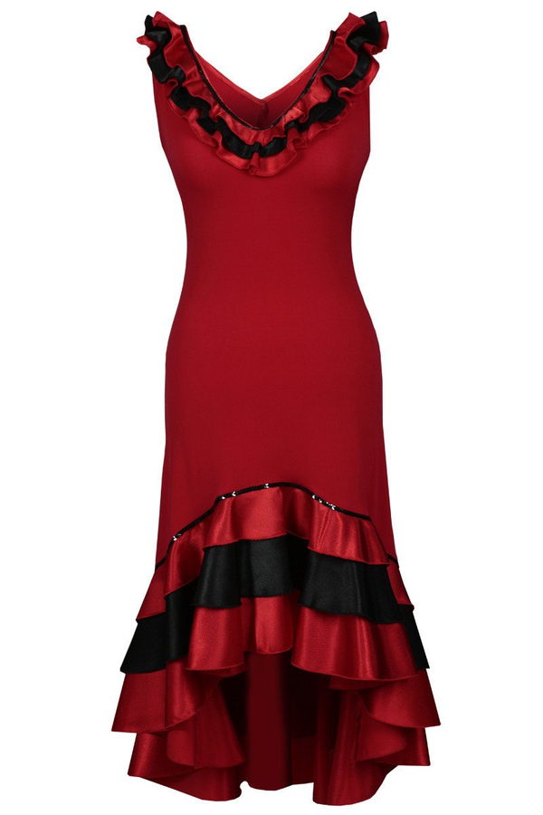 Sukienka FSU102 CZERWONY