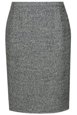 Spódnica FSP641 SZARY CIEMNY melanż