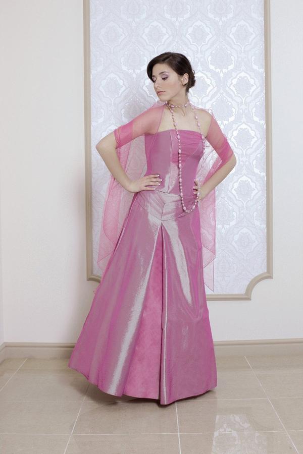 Sukienka FSU084 RÓŻ BRUDNY