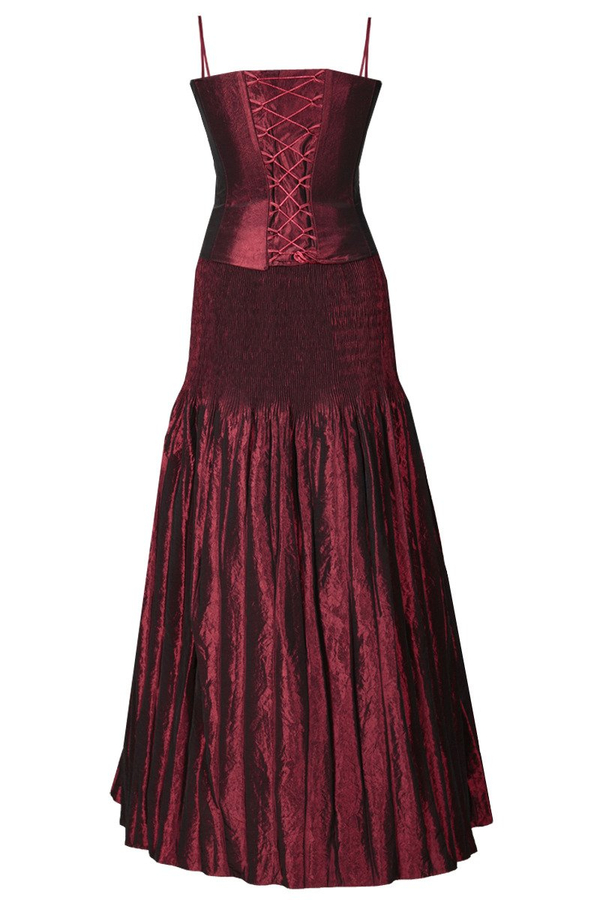 Sukienka FSU139 BORDOWY