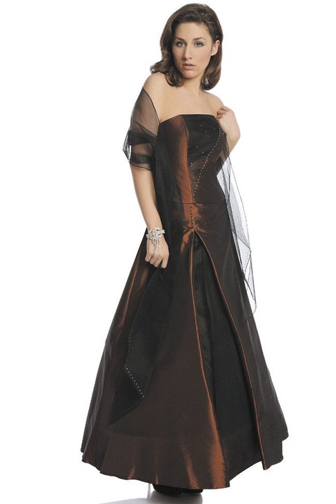 Sukienka FSU084 CZEKOLADOWY