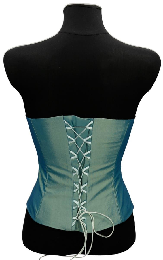 Gorset FGR042 SZMARAGDOWY tafta