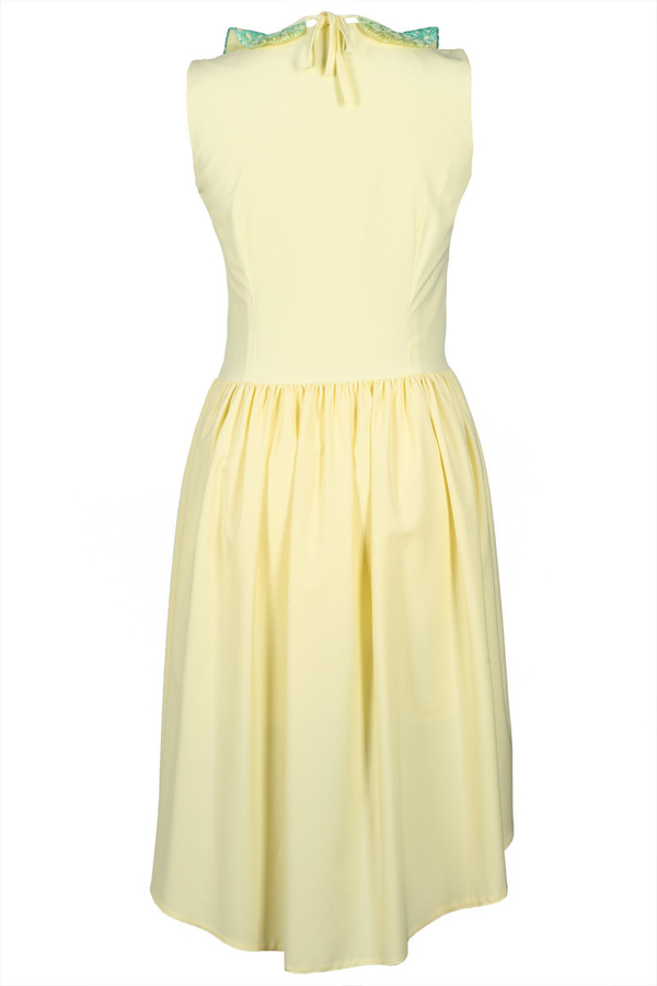 Sukienka FSU371 ŻÓŁTY JASNY