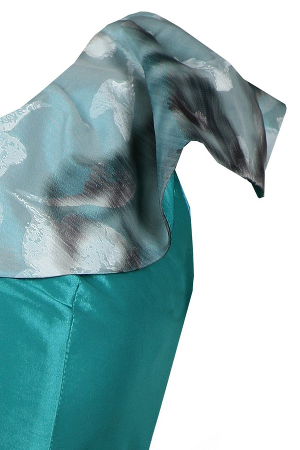 Sukienka FSU217 TURKUSOWY CIEMNY