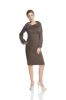 Sukienka FSU239 CZEKOLADOWY CIEMNY