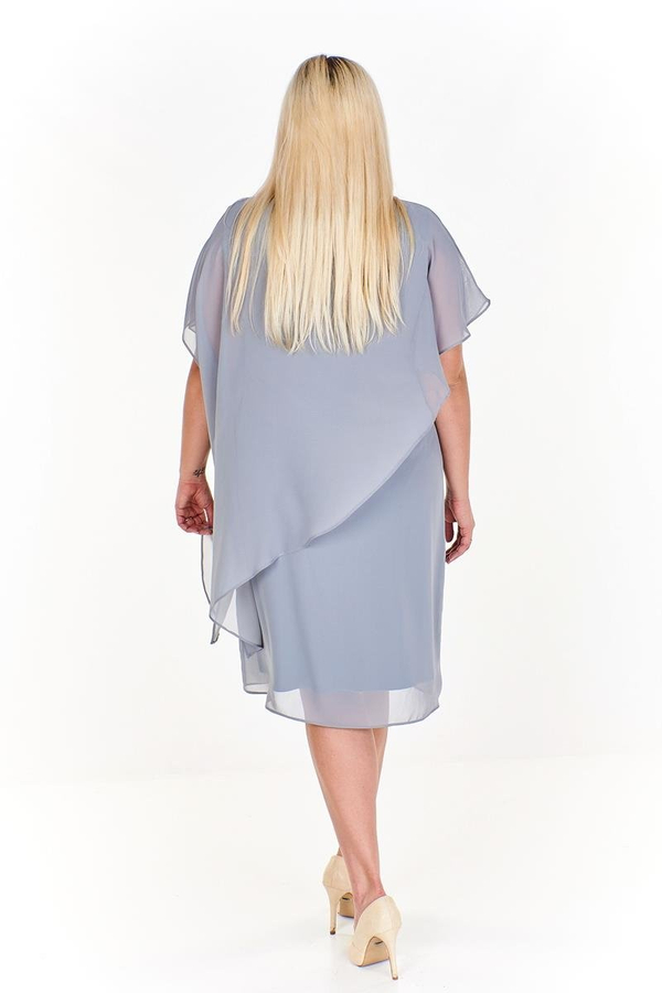 Sukienka FSU1121 SZARY JASNY