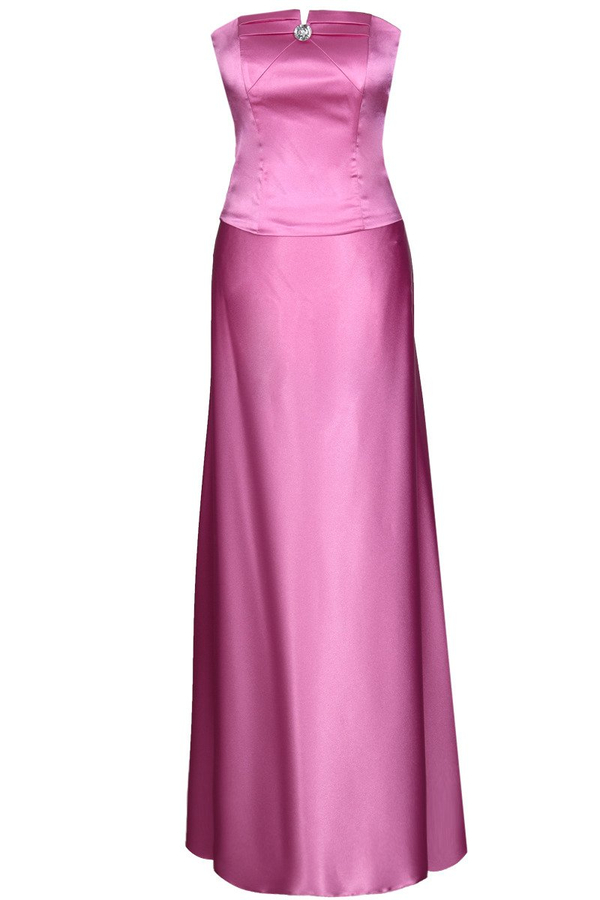 Sukienka FSU088 AMARANTOWY JASNY