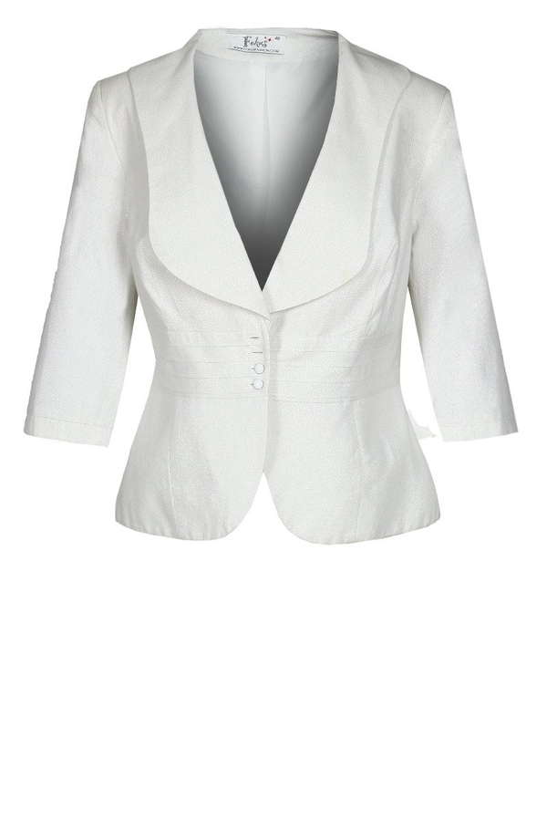 Garsonka FGA208 BIAŁY SREBRNA NIĆ