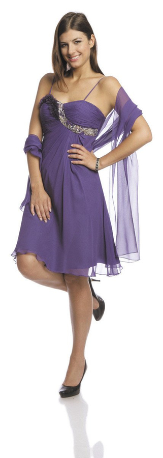 Suknia FSU723 PURPUROWY