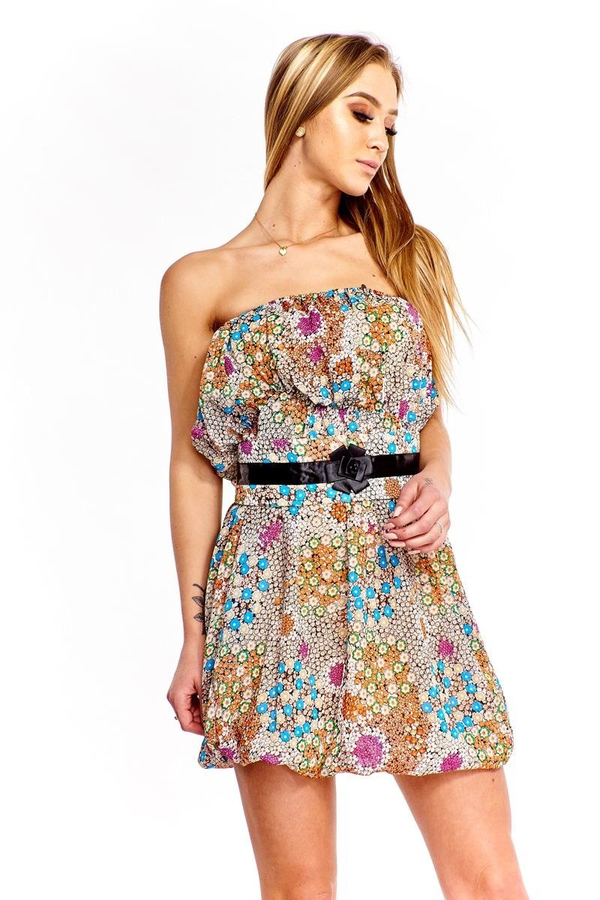 Sukienka FSU151 POMARAŃCZOWY JASNY