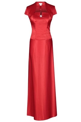 Sukienka FSU088 CZERWONY