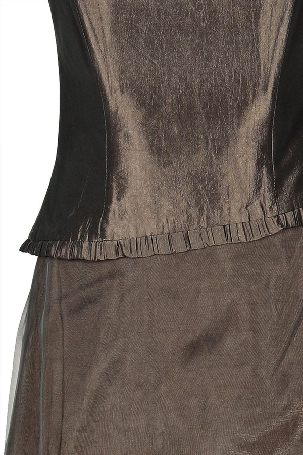 Sukienka FSU076 CZEKOLADOWY CIEMNY