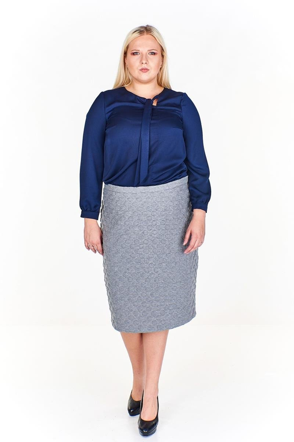 Spódnica FSP641 SZARY bombelek