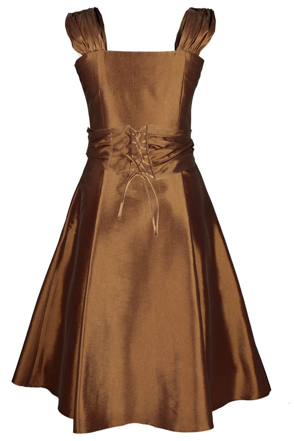 Sukienka FSU135 ZŁOTO CIEMNE