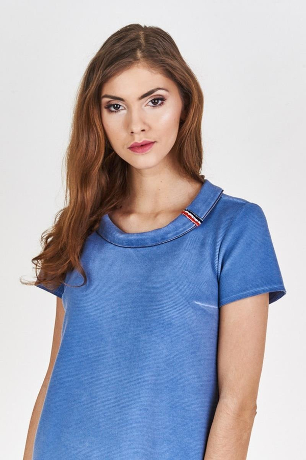 Sukienka FSU679 JEANSOWY jeans