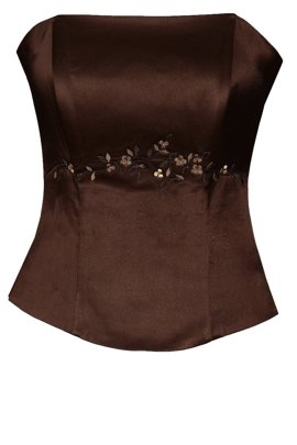 Gorset FGR042 CZEKOLADOWY